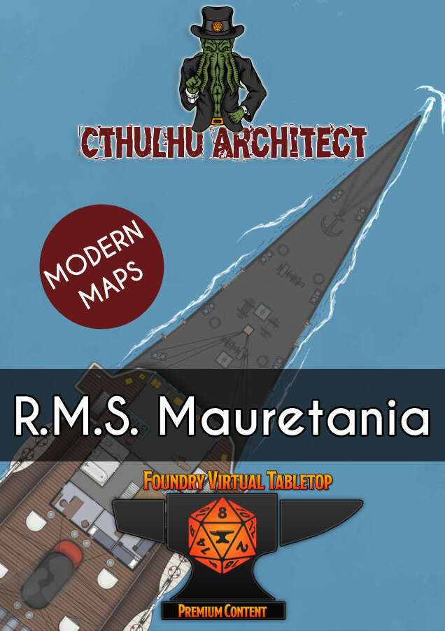 Cover for RMS Mauretania Foundry Module