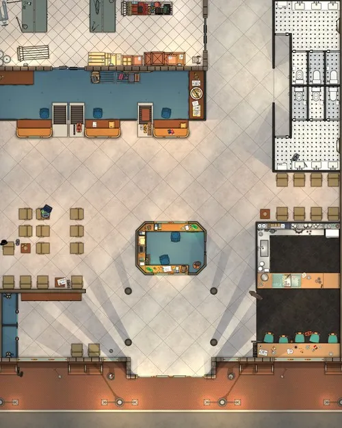 Airport - Check In Lobby - Day