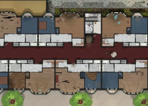 Aparthotel - First Floor - Abandoned - Day