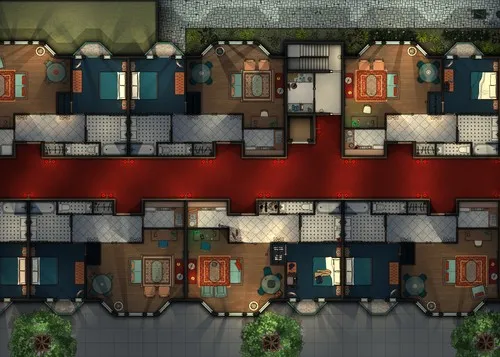 Aparthotel - First Floor - Night