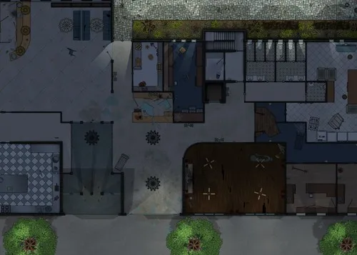 Aparthotel - Ground Floor - Abandoned - Night