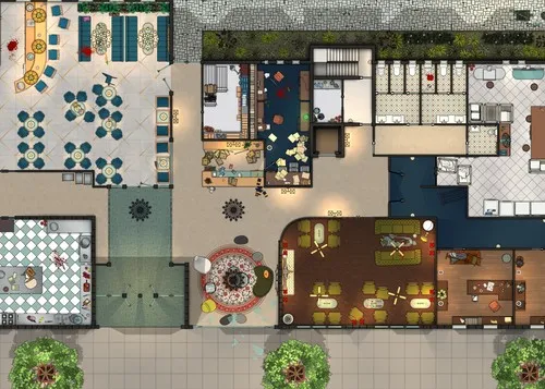 Aparthotel - Ground Floor - Splatter - Day