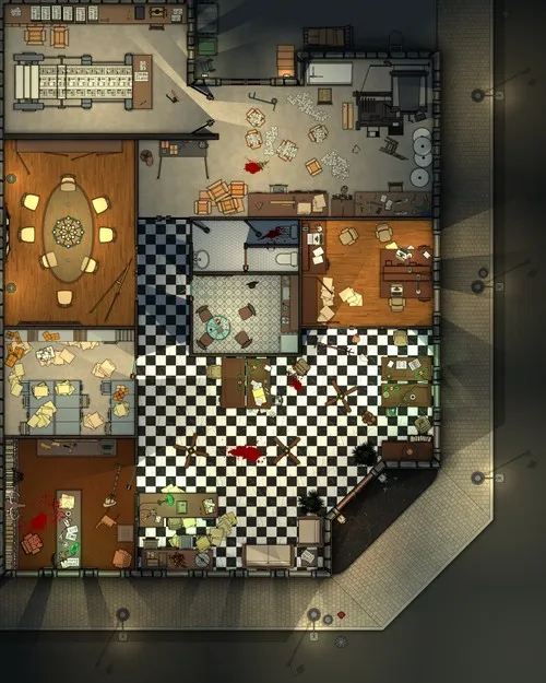 Arkham Daily News - Splatter - Night