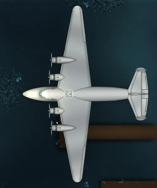 Boeing 314 Clipper - Top Down - Splatter - Day