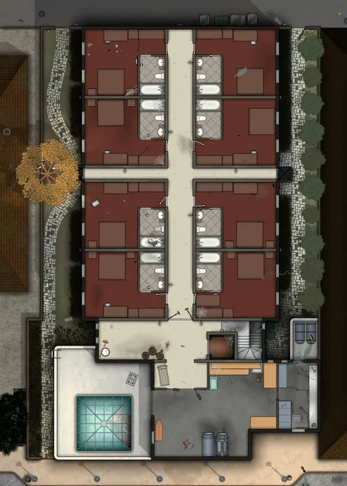 Boutique Hotel - First Floor - Abandoned - Day