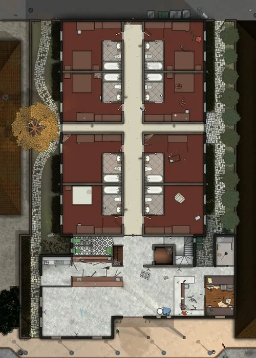 Boutique Hotel - Ground Floor - Abandoned - Day