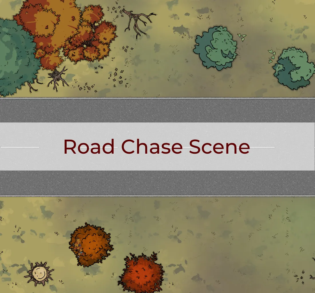Road Chase Scene