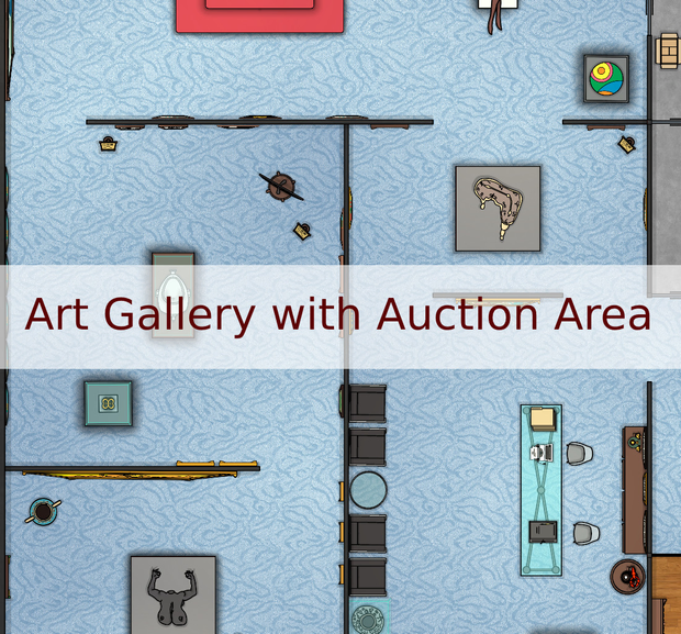 Cover for Art Gallery with Auction Area