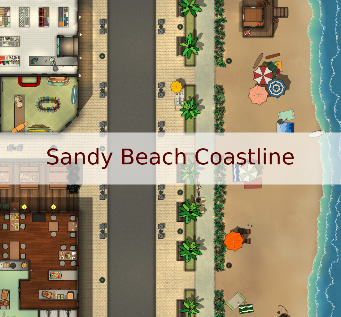 Cover for Sandy Beach Coastline