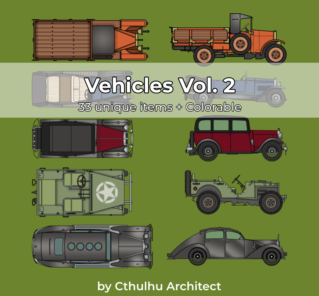 Cover for Vehicle Tokens Vol.2