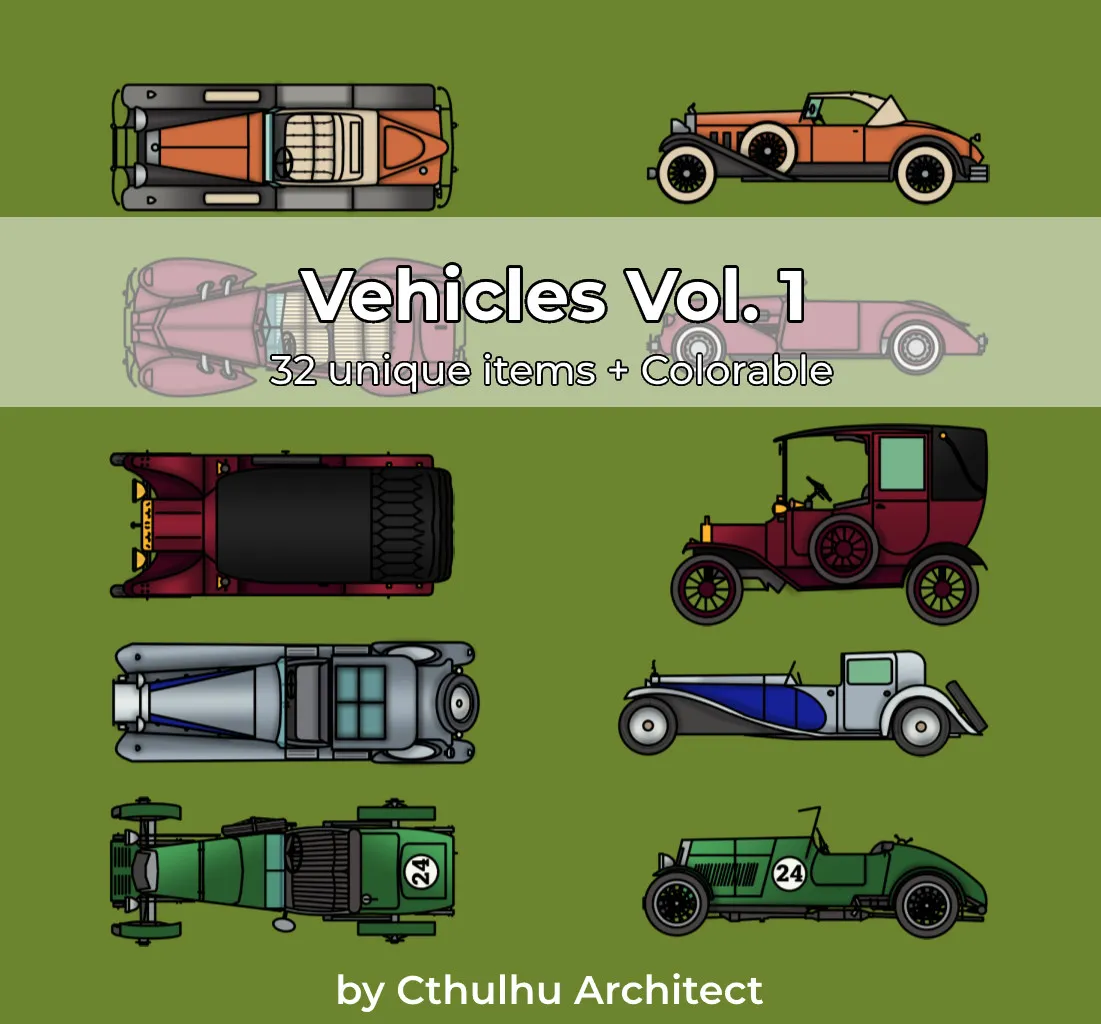 Vehicle Tokens Vol.1