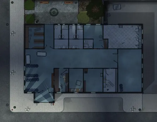 Gilman Clinic - Abandoned - Night