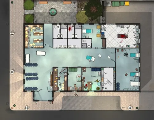 Gilman Clinic - Splatter - Day