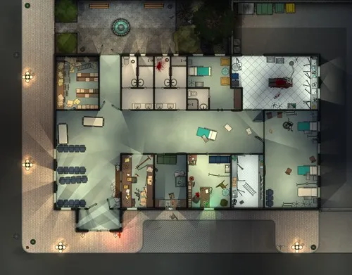 Gilman Clinic - Splatter - Night