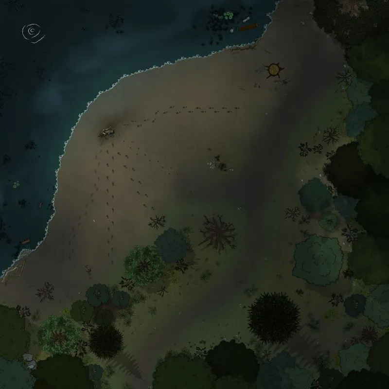 Glaaki Place - Footprints - Night