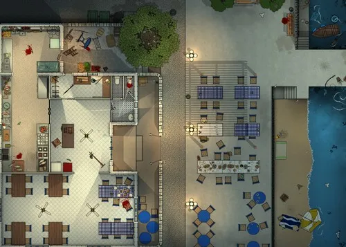 Greek Tavern - Splatter - Night