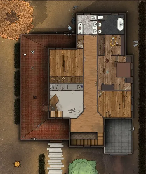 Livingston Residence - Abandoned - First Floor - Day