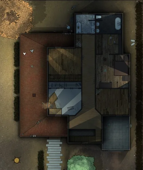 Livingston Residence - Abandoned - First Floor - Night