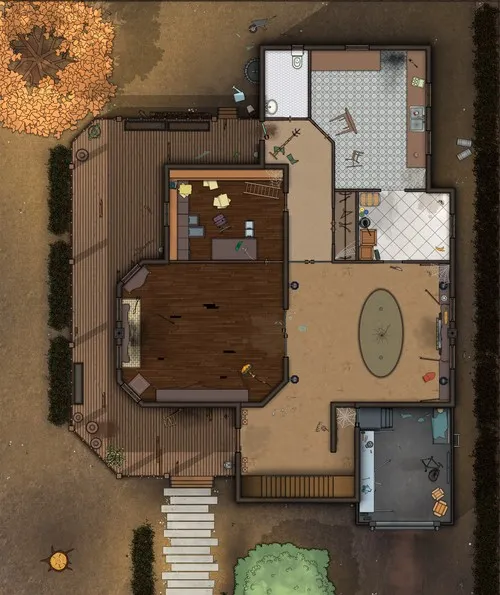 Livingston Residence - Abandoned - Ground Floor - Day