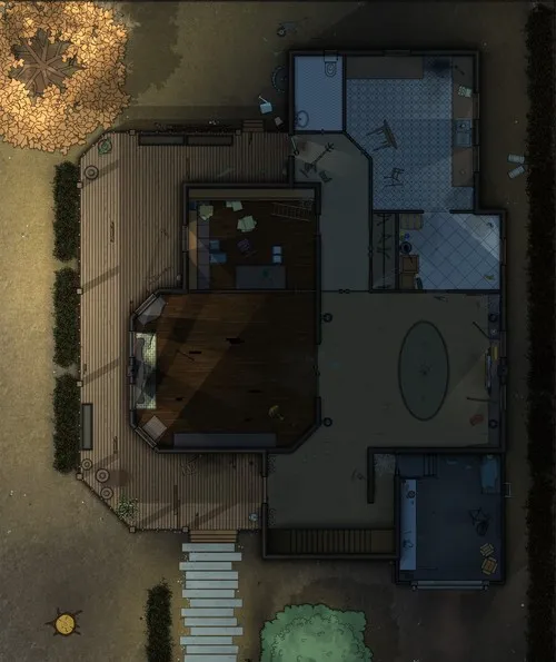 Livingston Residence - Abandoned - Ground Floor - Night