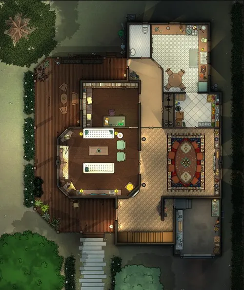 Livingston Residence - Ground Floor - Night