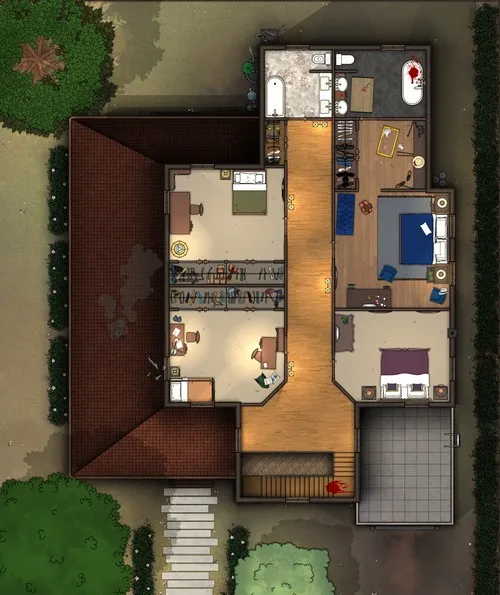 Livingston Residence - Splatter - First Floor - Day