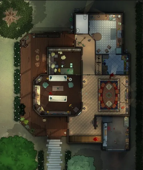 Livingston Residence - Splatter - Ground Floor - Night