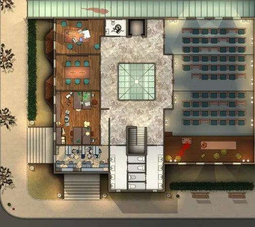 Maple Harbor Public Library - First Floor - Splatter Day