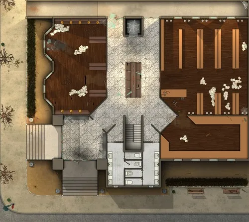 Maple Harbor Public Library - Ground Floor - Abandoned Day