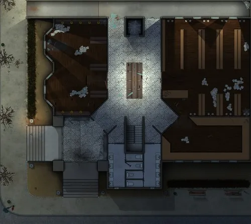 Maple Harbor Public Library - Ground Floor - Abandoned Night