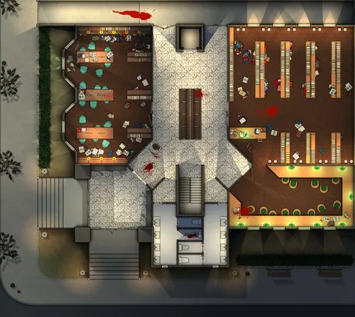 Maple Harbor Public Library - Ground Floor - Splatter Night