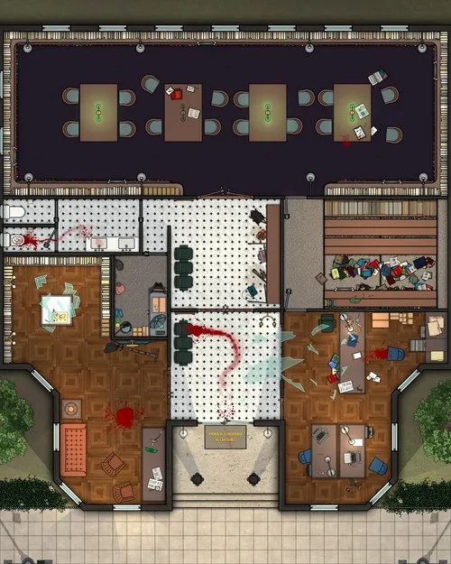 Roxbury Library - Splatter - Day