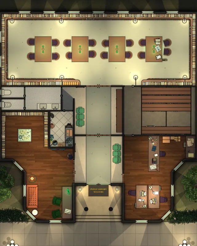 Small Library - Night