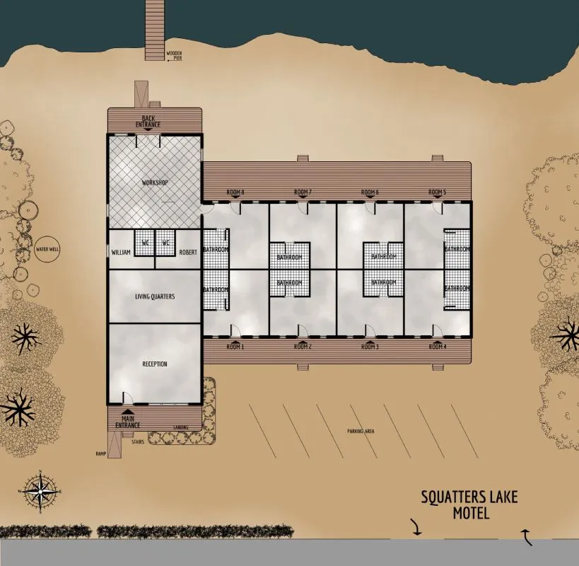 Squatters Lake Motel - Floor Plan